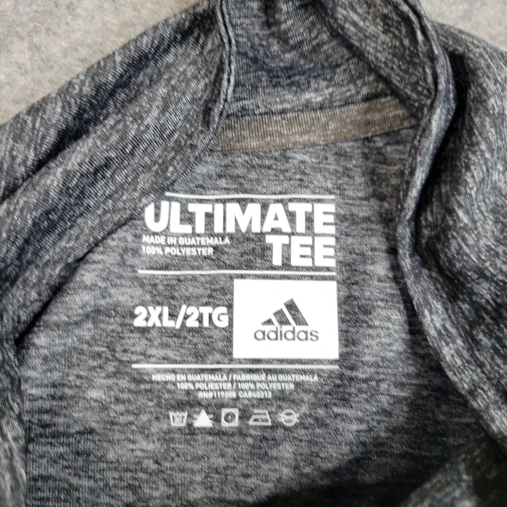 Northern‎ Illinois Huskies Shirt Mens 2XL Gray NCAA Adidas Climalite 1/4 Zip
